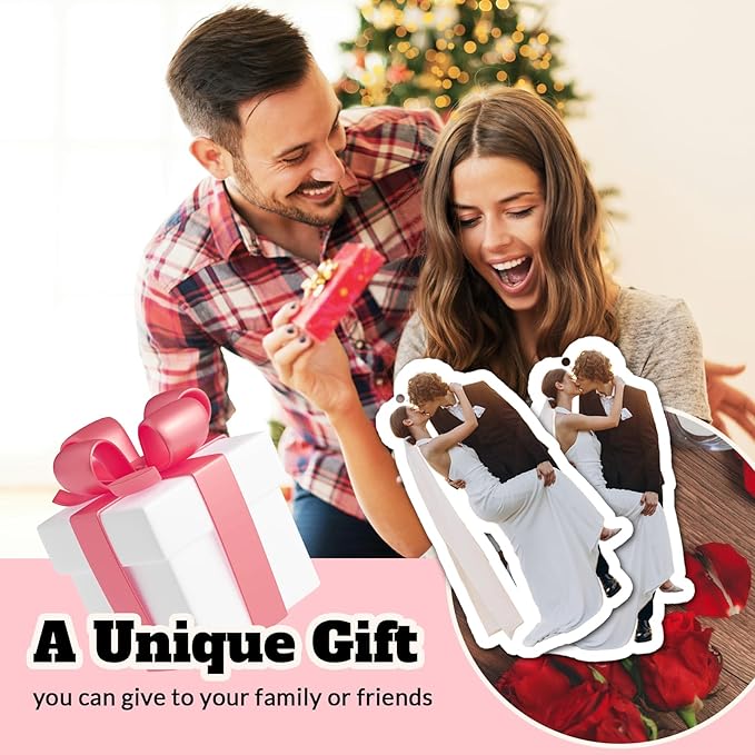 Custom Air Fresheners with Picture - Personalized Double Sided Photo Text Air Freshener for Car Wardrobe Bathroom Hanging Ornaments(1pcs)