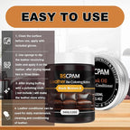 12oz Leather Recoloring Balm & 3.4oz Mink Oil Leather Conditioner kit,Dark Brown Leather Color Repair Kits for Couches, Leather Couch Paint Scratch Repair for Furniture Car Sofa Shoes Leather Dye