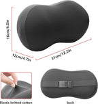 Car Headrest Pillow for Neck Support Memory Foam Car Neck Pillow Universal Fit Head Rest Travel Pillow Car Pillow for Pain Relief While Driving Black 2pc