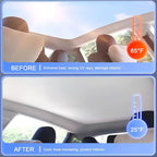 Car Glass Roof Sunshade Compatible with Tiguan 2010-2017, One-Piece Sunroof Shade with Storage Bag, Foldable Sunshade Roof Cover, Heat Insulation, Sun Protection, No-Sagging