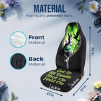GENANY Evil Queen Car Seat Covers Set of 2, Breathable Front Seat Covers for Truck Sedan SUV, Movie Themed Car Accessories, Witchy Gift for Women Men