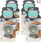 Yankee Candle Car Freshener Smart-Scent Vent Clips, Coconut Beach, 4 Packs