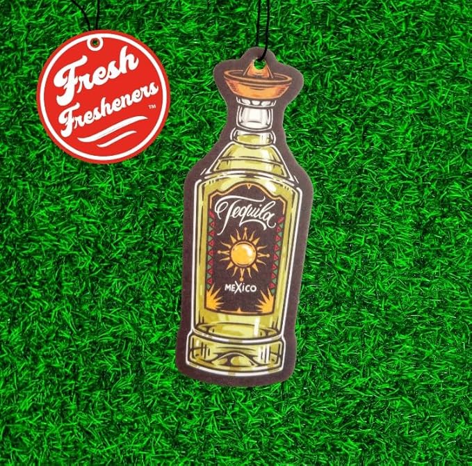 Fresh Fresheners 4 Pack Car Air Fresheners Scented with Premium Oils (El Tequila)