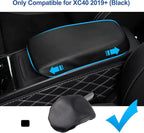 2019-2025 2026 XC40 Center Console Cover for Volvo XC40 (Core/Plus/Ultra/Ultimate/Momentum/R-Design/Inscription), Waterproof&Comfy Lether Armrest Cover 2023 2024 2025 XC40 Accessories (Black)