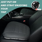 AEROiVi 17.7" L × 16.9" W × 3" H,Car Booster Seat Cushion Raise The Height for Short People Driving, Breathable 3D Air Mesh, 3 Inch Booster Seat, Non-Slip Bottom, Car Seat Pad with Truck,Cars,SUVs