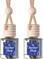 CANDECraftCo Car Air Hanging Fragrance Oil, Car Auto Freshener for Essential Oils, Scents Fragrance Aromatherapy Automobile Diffuser, Long Lasting (Barber Shop)