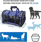 Soft-Sided Kennel Pet Carrier for Small Dogs, Cats, Puppy, Airline Approved Cat Carriers Dog Carrier Collapsible, Travel Handbag & Car Seat