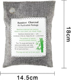 Bamboo Charcoal Air Purifying Bags (4-Pack, 200g Each) – Natural Odor Eliminator & Moisture Absorber for Home, Car, Closets, Bathrooms – Eco-Friendly, Reusable Deodorizer