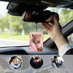 Whimsical Cat Car Air Freshener Hanging, Car Accessories Cat Gifts for Women and Men New Driver Auto Decor Rearview Mirror Hanging Accessories, Cute Aromatherapy for Cars Interior or Locker