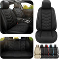Car Seat Covers for Fiat 500 2012-2019, Premium Nappa Leather Car Seat Cover, Stylish Sport Seat Covers， Automobile Seat Cover Sets.(Standard 5 Seats/Pure Black)