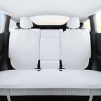 Seat Cover Custom Fit for Tesla Model Y Juniper 2020-2026 Front and Rear Car Seat Cushion Protector Pad Set All Seasons Breathable (Without Logo)