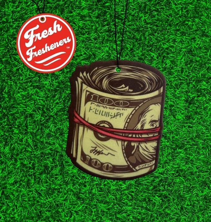 Funny Naughty Unique Car Air Fresheners Scented With Premium Oils By Fresh Fresheners (Money Roll)