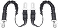 Dog Seat Belt 2Pcs, Retractable Pet Car Harness, Adjustable Dog SeatBelts for Vehicle, Nylon Pet Safety with Elastic Bungee (Black)