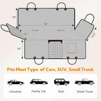 Kytely Dog Car Seat Cover for Back Seat,600D Heavy Duty Dog Hammock for Car with Side Flap,100% Waterproof Pet Backseat Cover, Anti-Scratch Nonslip Pet Seat Protector for Cars Trucks and SUV