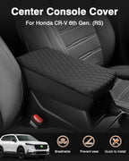 Shademax Center Console Cover for Honda CRV 2026 2025 2024 2023 Accessories CRV Armrest Cover Center Console Cushion Pad Leather Miiddle Console Lid Arm Rest Seat Box Cover Protector Anti-Scratch