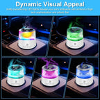 Smart Car Air Freshener with RGB Ambient Light & Starry Ceiling, Car Diffuser with Smart Spray Modes 4 Settings, 1600 Sprays USB-C Rechargeable, Auto On/Off, Built-in Battery, 3 Scents Refills (White)