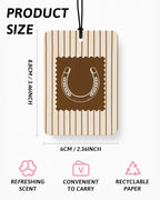 Boho Western Car Air Freshener 4 Pcs Coconut Scented, Howdy Horseshoe Cactus Rodeo Cowboy Car Accessories Mirror Decor for Women, Western Hanging Air Freshener for Cars Closet Drawer Books