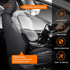 Seat Covers, Car Seat Covers Front Seats, Car Seat Cover, Car Seat Protector Waterproof, Car Seat Cushion Nappa Leather, Black Seat Covers Carseat Cover Universal Fit for Most Cars