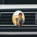 Custom Aromatherapy Air Vent Clip with Your Photo - Personalized Crystal Car Air Freshener - Customized Air Purifier Scented Crystal Clips for Interior Decoratio