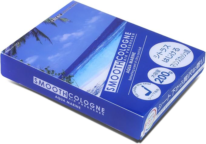 Auto Dynasty Smooth Cologne Gel Based Aqua Marine Scent Japanese Under-The-Car Air Refresher/Odor Eliminator Brick (Blue)