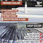 Liquid Rubber Color Roof Sealant- Elastomeric Waterproof Small Repair Coating for Flat, Low-Slope & Metal Roofs, Flexible UV-Stable Membrane, Light Gray, 1 Quart