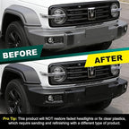 Plastic Restorer for Cars – Back to Black Plastic Restorer with UV Protection & Sponge – Long Lasting Solution Finish Black Trim Restorer for Auto Exterior, Truck, RV, Bumper – Restores Faded Trim
