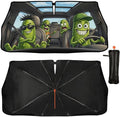 Funny Pickle Car Windshield Sunshade Umbrella Funny Pickle Sun Shade for Car Windshield Umbrella Upgraded Sunshades Blocks UV & Heat Front Window Shades for SUV Sedan Auto