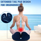 Seat Cushion, Chair Cushions for Office Chairs/Desk Seats/Wheelchair - Hip&Sciatica&Tailbone Pain Relief Memory Foam Office Chair Cushion for Long Sitting Office Workers (Blue, X-Large)