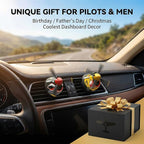 P-40 Warhawk Car Air Freshener with Spinning Propeller - Vent Clip Dashboard Decor for Men, Long Lasting Odor Eliminator & Aviation Gift (style-D-2PCS)