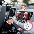 Cute Car Air Freshener 2 Pack, Lightbulb-Shaped Car Fresheners, Automotive Vent Clip, Long Lasting Scent, Essential Oils, Cute Car Accessories for Women, Watermelon Candy Scent