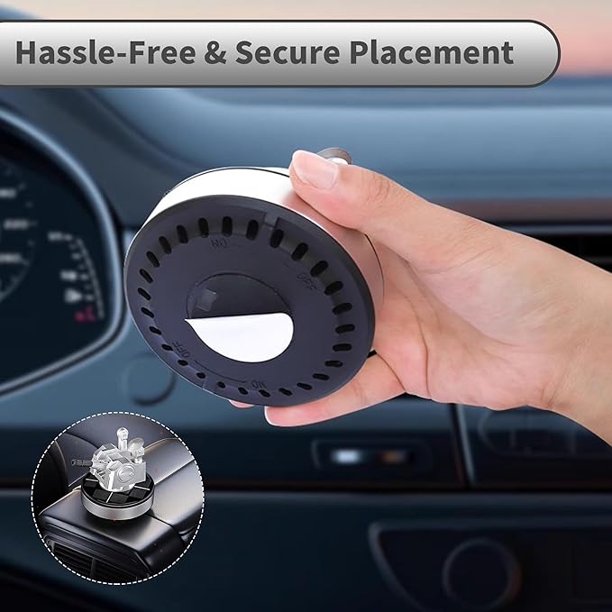 Artillery Solar Air Freshener- 360 Rotating Car Aromatherapy Diffuser Auto Dashboard Decor, 2025 New Military Model Rotating Ornament for Men Women and Military Enthusiast (Golden, Without perfume1)