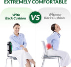 Lumbar Support Pillow for Office Chair Car Seat,Charcoal Memory Foam Chair Back Cushion for Back Pain Relief with Double Adjustable Straps