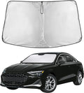 EcoNour Windshield Sunshade Compatible for Audi A3 2022-2023 2024 2025, Sun Visor for Front Windshield & Window Sun Shade Cover, UV Heat Blocker & Protector, Car Accessories