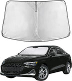 EcoNour Windshield Sunshade Compatible for Audi A3 2022-2023 2024 2025, Sun Visor for Front Windshield & Window Sun Shade Cover, UV Heat Blocker & Protector, Car Accessories