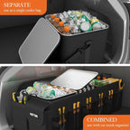 HOTOR Cooler Bag for Trunk Organizer - Portable Cooler for Car Organizer, Leakproof Car Cooler for Vehicle, Soft Small Cooler Fits Trunk Organizer with Cooler for Car & SUV