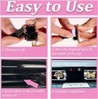 8 Pcs Cute Car Air Fresheners Vent Clips Charms, Car Diffuser Vent Clip Car Accessories for Women