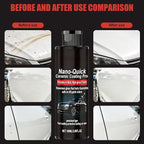 2PCS Nano-Quick Ceramic Coating Pro, Revolutionary Nano Spray for Car Detailing, Car Nano Quick Coat Restoring, for Dust-Proof Glass Effect and Lasting Luster, 3.38fl.oz