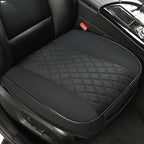 West Llama Front Car Seat Cover Protector, Comfortable Velvet Bottom Seat Cover Fits 95% of Vehicles,Cars,SUVs,Sedans,21.26 × 20.86 Inch(2PC-Black)