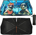 Fun Turtle Driving Windshield Sunshade Umbrella Sea Turtle Umbrella Sun Shade for Car Windshield Upgraded Heat Insulation Sunshades Car Front Window Covers for Trucks Sedan SUV Pickup