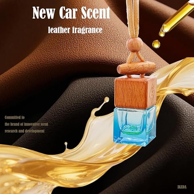 Car Air Freshener 8ml Automotive Scents | 45-Days Long-Lasting Keep Fragrance | Automobile Hanging Diffuser Bottles | Remove Auto Odor for Men Home Deodorizer (1pcs,New Car)