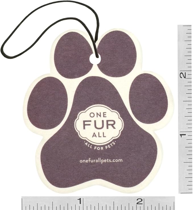 Pet House Car Air Freshener by One Fur All, Pack of 4 – Fresh Citrus - Non-Toxic Auto Air Freshener, Pet Odor Eliminating Air Freshener for Car, Ideal for Small Spaces, Dye Free Dog Car Air Freshener