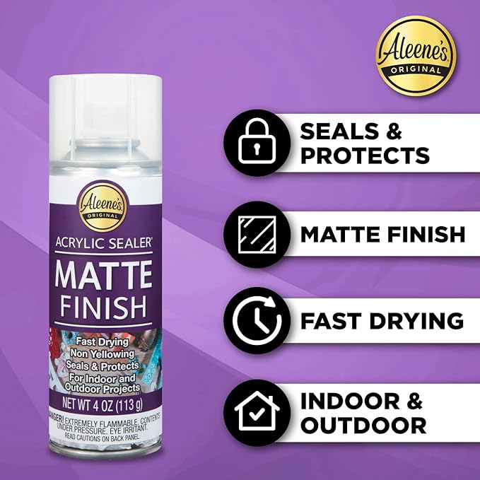 Aleene's Acrylic Spray Sealer Finish Varitey Pack 4 oz. 3 Pack - Gloss, Matte, Pearlescent