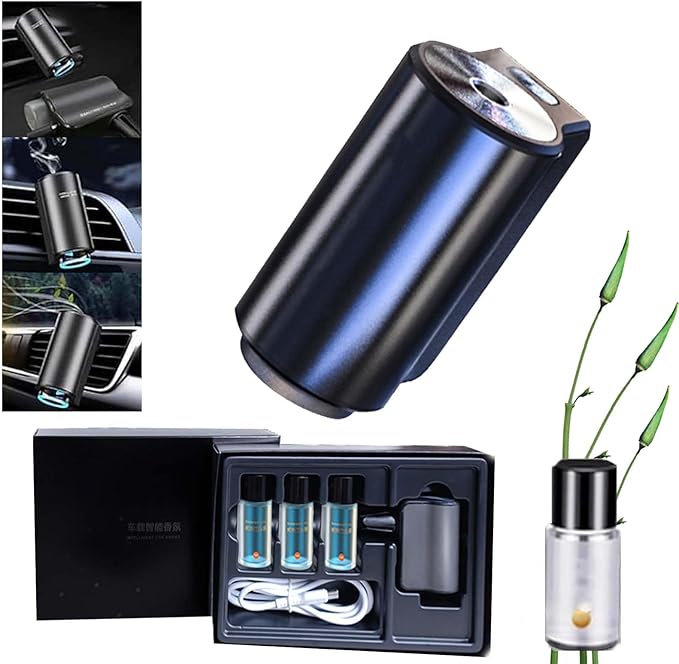 Smart Car Air Freshener Diffuser, Aromatizante para Carro Inteligente Intelligent Car Aroma (Diffuser+1pc Oil,Cologne)