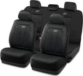 Skechers Memory Foam™ Car Seat Cover Full Sets, Hexcomb Breathable Thick Seat Covers, Airbag Compatible, Automotive Comfort & Protection for Most Cars,Van,Trucks, SUVs (Black,Full Set)