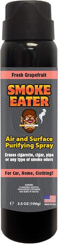 Smoke Eater Odor Eliminator Aerosol Spray, Spring Fresh Linen, 3.5 oz — Tea Tree Oil Breaks Down Smoke at the Molecular Level