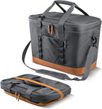CleverMade Collapsible Insulated Cooler Bag – Leakproof Soft Cooler for Beach, Travel, Car – Bottle Opener