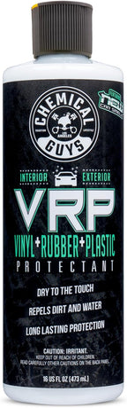 Chemical Guys VRP Vinyl, Rubber and Plastic Protectant, Super Shine Dressing for Tires, Trim and More, Safe for Cars, Trucks, SUVs, & More (16 Fl oz) - New Car Scent
