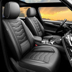 Fit FJ Cruiser Car Seat Covers Full Set Premium Leather for Toyota Fj Cruiser 2007-2014. Waterproof， Breathable，Scratch-Resistant & All-Weather Seat Cushion Protector (5 Seats,Black)