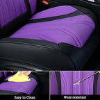 FLORICH Leather Seat Covers for Car Waterproof Front Seat Covers 2 Pack Purple Car Seat Cover Universal Driver Seat Protector for Most Cars Trucks SUV