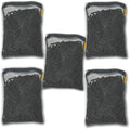 Aquacity Canister Filter Media Replacement Bags - Activated Charcoal Pellet Carbon, Bio Ceramic Rings, 1" Bio Sponge Balls for Aquarium Fish Pond Tank Canister Water Filtration (Carbon 5-Pack)